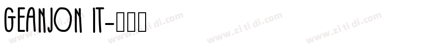 GEANJON IT字体转换